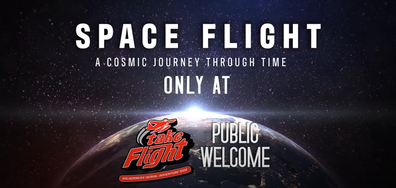 Space Flight flying ride movie at Take Flight thumbnail for featured image