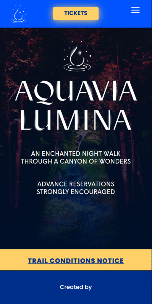 Aquavia Lumina mobile image reference for website.